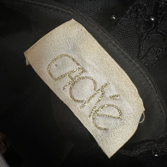 Cache Black Beaded Formal Dress, Size 3-4 - Picture 10 of 10